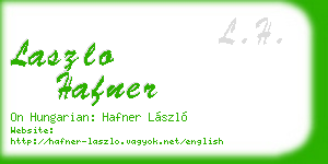 laszlo hafner business card